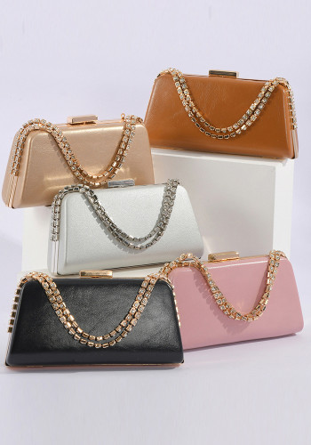 Spring Handbag Bag Fashion Design Chain Shoulder Bag Pu Formal Party Bag Ladies Dinner Bag