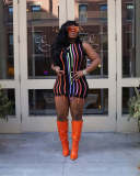 Women'S Fashion Tassel Sleeveless Slim Sexy Patchwork Knitting Dress