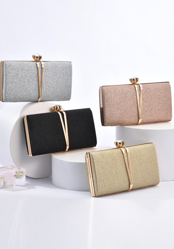 Women'S Fashion Sequins Elegant Dinner Bag One Shoulder Diagonal Pu Bag