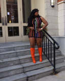 Women'S Fashion Tassel Sleeveless Slim Sexy Patchwork Knitting Dress