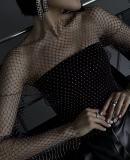 Summer Diamond Fishnet Women'S T-Shirt Top