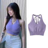 Women Halter Neck Crop Top
