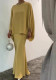 pearl white formal dress set