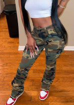 Women's Spring Summer Camouflage Sexy Slim Fit Casual Zip Pocket Cargo Pants Women's Spring Summer Camouflage Sexy Slim Fit Casual Zip Pocket Cargo Pants