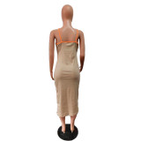 Sex Straps Cutout Long Dress