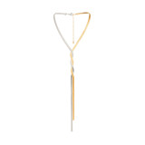 Jewelry Long Snake Bone Chain Necklace Element Chain Tassel Necklace