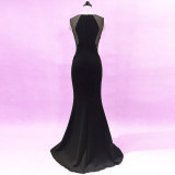 Women Formal Party Slim Elegant Sleeveless Mermaid Evening Dress