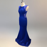 Women Formal Party Slim Elegant Sleeveless Mermaid Evening Dress