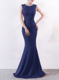 Women Formal Party Slim Elegant Sleeveless Mermaid Evening Dress
