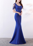 sexy fishtail dress bride wedding toast clothing