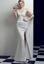 Dinner party dress sexy fashion long fishtail Slim Fit nightclub catwalk annual meeting dress Dinner party dress sexy fashion long fishtail Slim Fit nightclub catwalk annual meeting dress