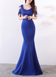sexy fishtail dress bride wedding toast clothing