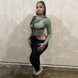 Women's Spring Tops Fashion 3d Printed Long Sleeve Slim Fit Slim Fit T-Shirt