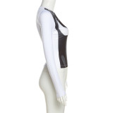 Women's Spring Tops Fashion 3d Printed Long Sleeve Slim Fit Slim Fit T-Shirt