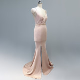 Trailing sexy slim evening dress Slim Fit Bodycon annual meeting host party club evening dress