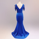 sexy fishtail dress bride wedding toast clothing