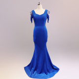 sexy fishtail dress bride wedding toast clothing