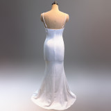 Dinner party dress sexy fashion long fishtail Slim Fit nightclub catwalk annual meeting dress