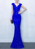 Elegant Formal Party evening dress summer long fishtail dress