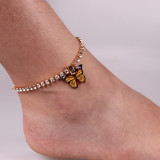 Women Butterfly Pendant Multi-Color Butterfly Anklet  Ankle Chain