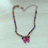 Women Butterfly Pendant Multi-Color Butterfly Anklet  Ankle Chain