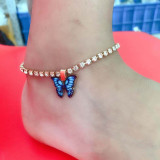 Women Butterfly Pendant Multi-Color Butterfly Anklet  Ankle Chain