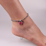 Women Butterfly Pendant Multi-Color Butterfly Anklet  Ankle Chain