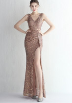 Plus Size Women Plus Size Sequins Formal Party Maxi Evening Dress Plus Size Women Plus Size Sequins Formal Party Maxi Evening Dress