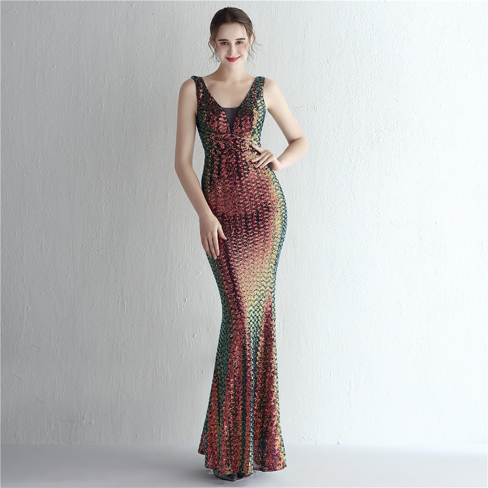 sequins plus Plus Size Formal Party Evening Dress