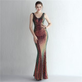 sequins plus Plus Size Formal Party Evening Dress