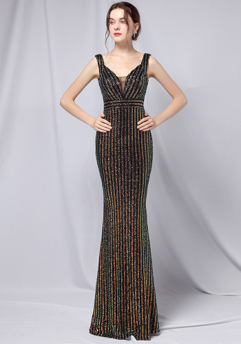 sequins plus Plus Size Formal Party Evening Dress