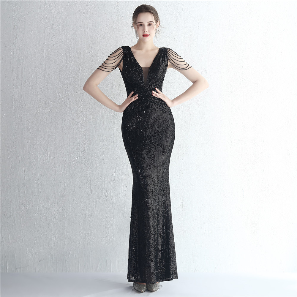 sequins plus Plus Size Formal Party Evening Dress