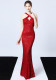 Sequined Evening Dress Long Formal Slim Mermaid Elegant Party Dress