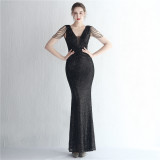 sequins plus Plus Size Formal Party Evening Dress