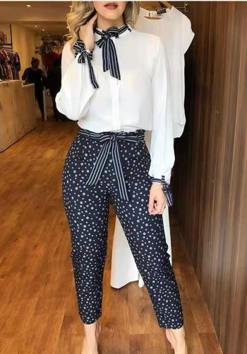Shirt+Pants Casual Two-Piece Set