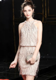 Formal Evening Dress Women's Short Halter Neck Black Sequin Party Dress