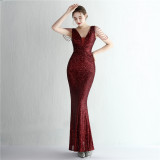 sequins plus Plus Size Formal Party Evening Dress