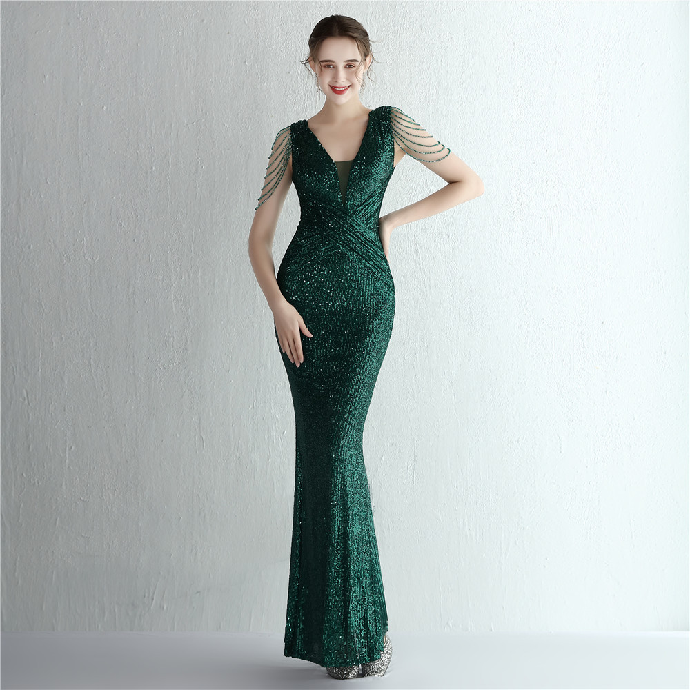 sequins plus Plus Size Formal Party Evening Dress