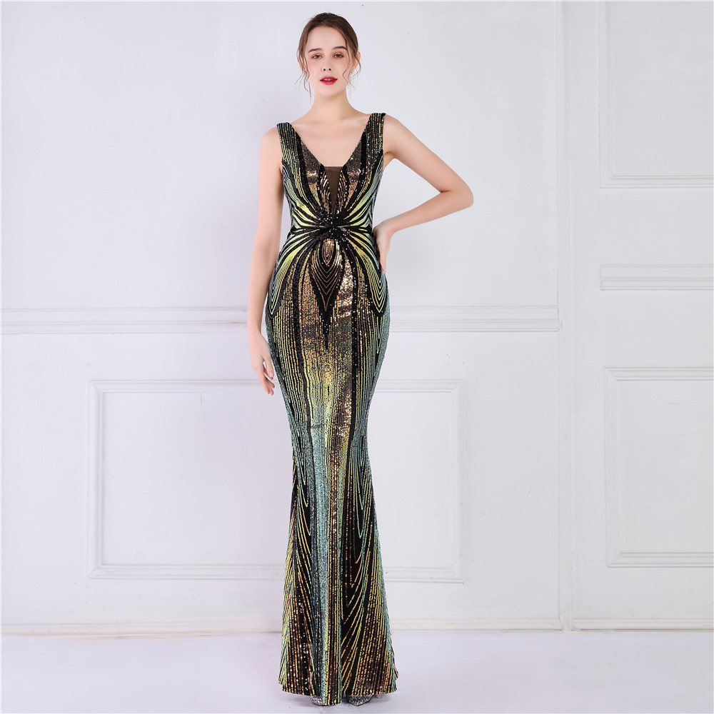 sequins plus Plus Size Formal Party Evening Dress