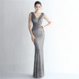 sequins plus Plus Size Formal Party Evening Dress