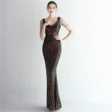 sequins plus Plus Size Formal Party Evening Dress