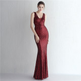 sequins plus Plus Size Formal Party Evening Dress
