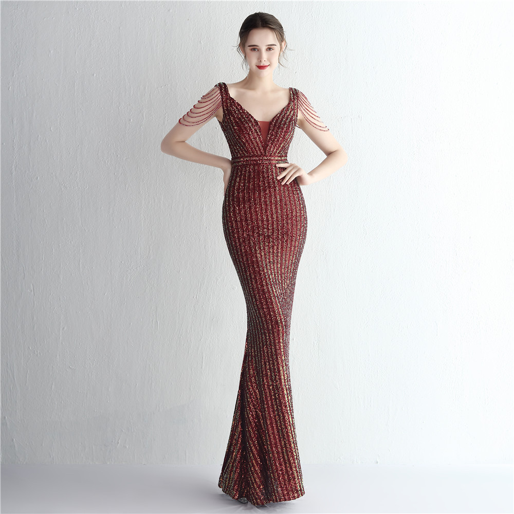 sequins plus Plus Size Formal Party Evening Dress