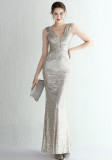 sequins plus Plus Size Formal Party Evening Dress
