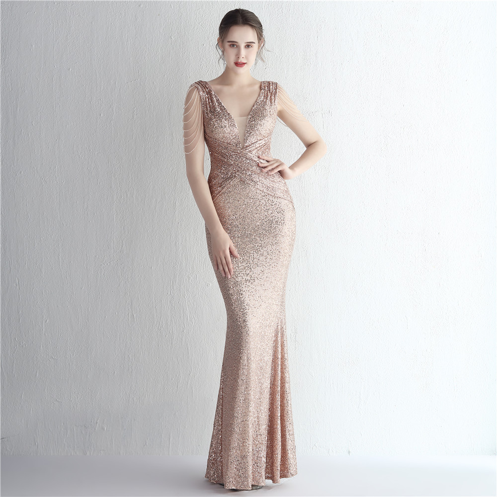 sequins plus Plus Size Formal Party Evening Dress