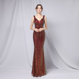 sequins plus Plus Size Formal Party Evening Dress