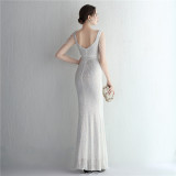 sequins plus Plus Size Formal Party Evening Dress