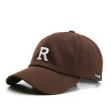 Spring And Autumn Fashion Simple Letter Embroidery Curved Eaves Peaked Cap Men'S Outdoor Sports Sunscreen Sunshade Sun Hat