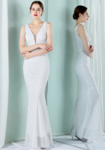 Long Sequins Plus Size Beauty Formal Party Evening Dress