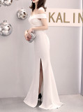 Plus Size Fat Size Beauty Off Shoulder Formal Party Evening Dress Mermaid Dress